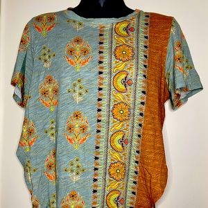 Anthropologie patterned women’s blouse